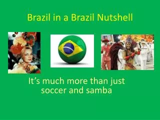 Brazil in a Brazil Nutshell