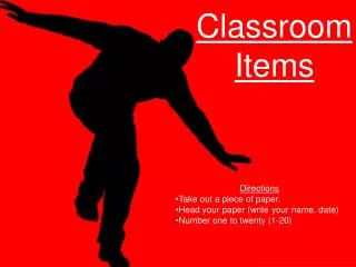 Classroom Items