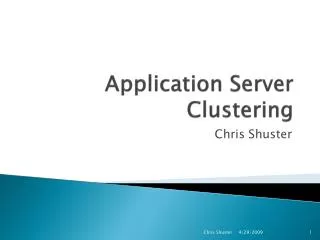 Application Server Clustering