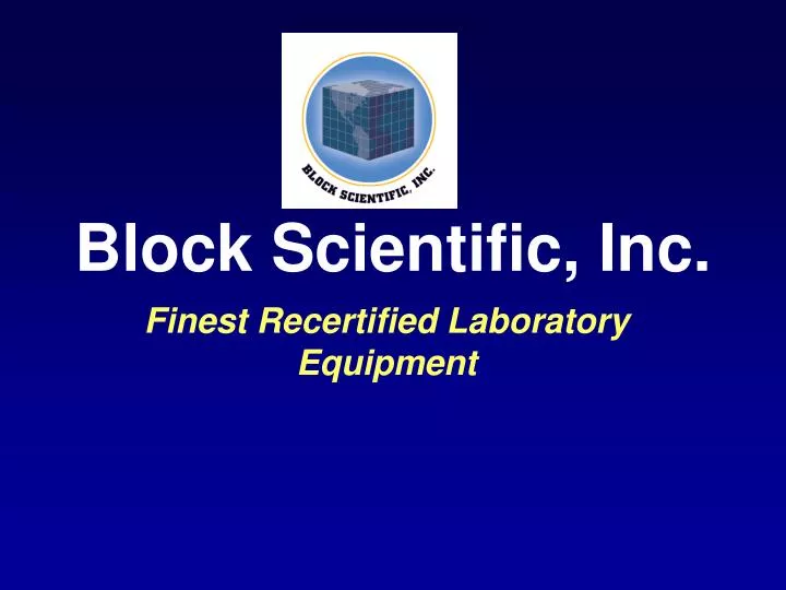 block scientific inc