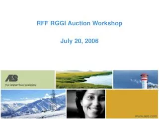 RFF RGGI Auction Workshop July 20, 2006