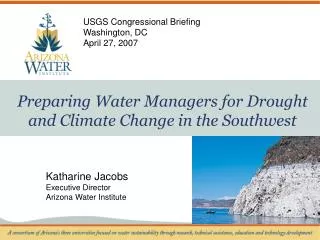 Preparing Water Managers for Drought and Climate Change in the Southwest