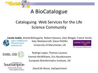 A BioCatalogue