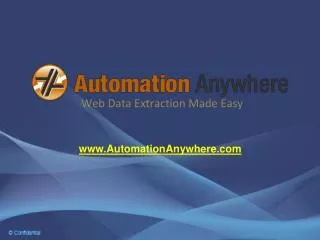 Web Data Extraction by Automation Anywhere
