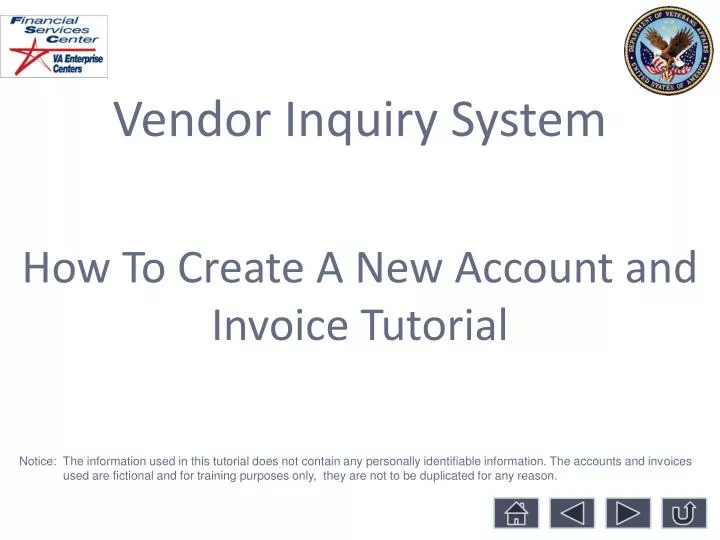 vendor inquiry system