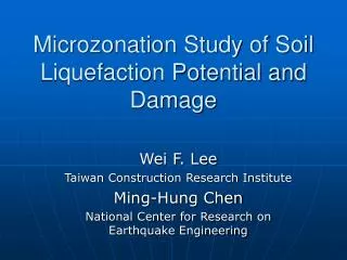Microzonation Study of Soil Liquefaction Potential and Damage