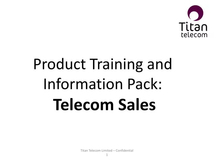product training and information pack telecom sales