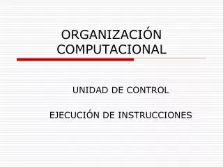 organizaci n computacional