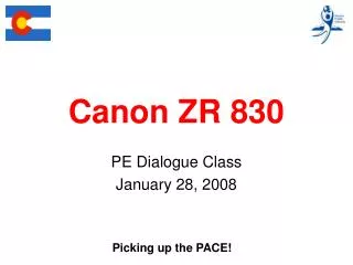 Canon ZR 830