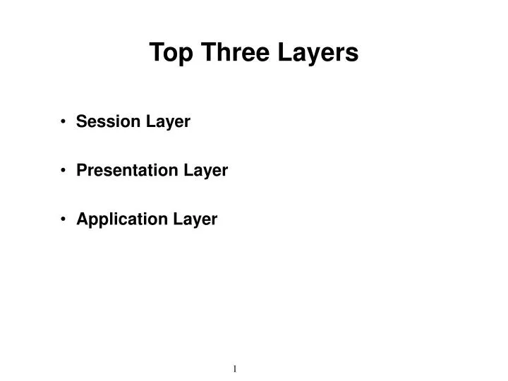 top three layers