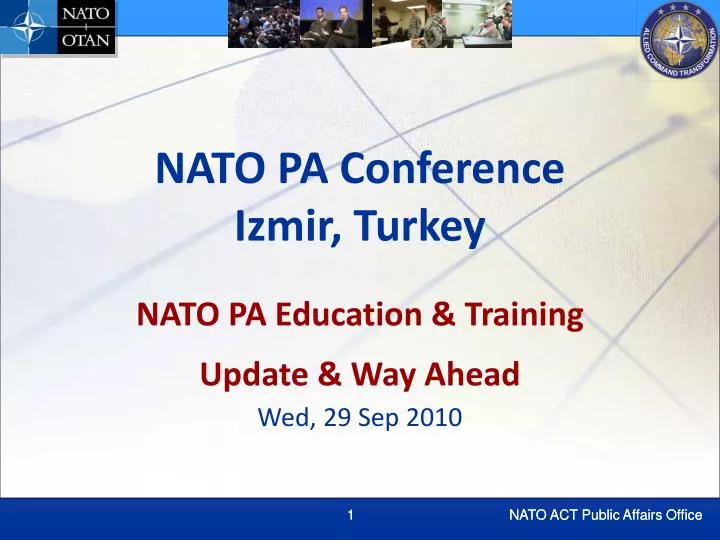 nato pa conference izmir turkey nato pa education training update way ahead wed 29 sep 2010