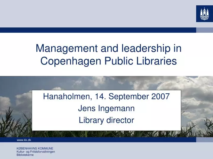 hanaholmen 14 september 2007 jens ingemann library director