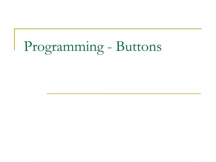 programming buttons