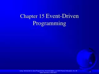 Chapter 15 Event-Driven Programming