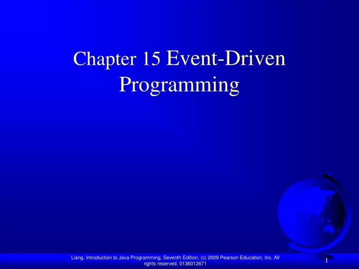 chapter 15 event driven programming