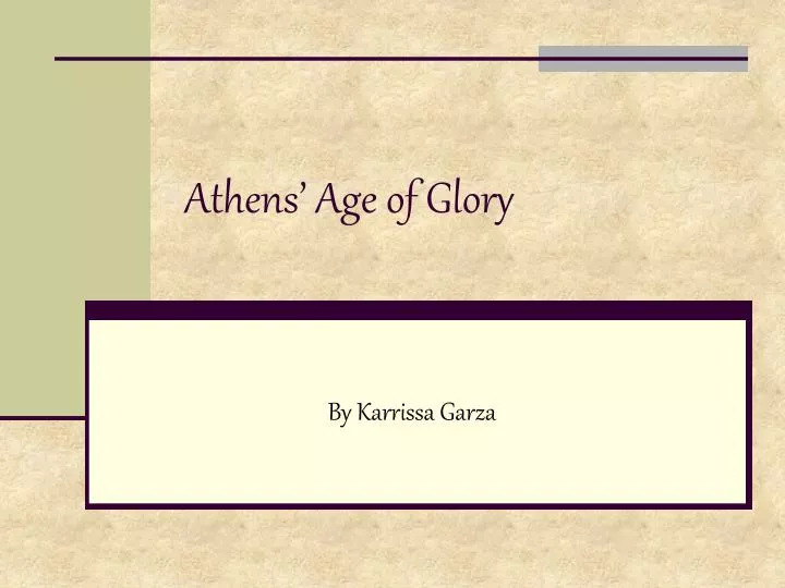 athens age of glory