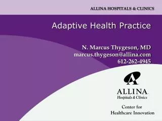 Adaptive Health Practice