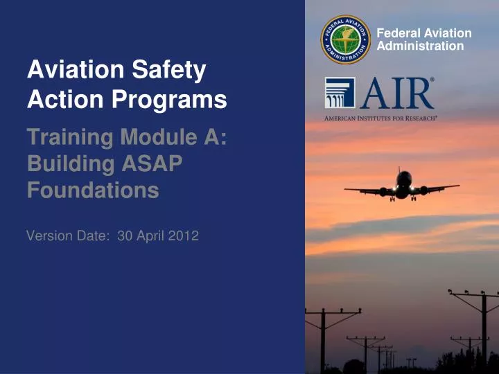 aviation safety action programs