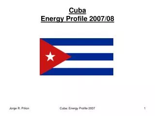 Cuba Energy Profile 2007/08