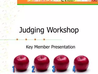 Judging Workshop