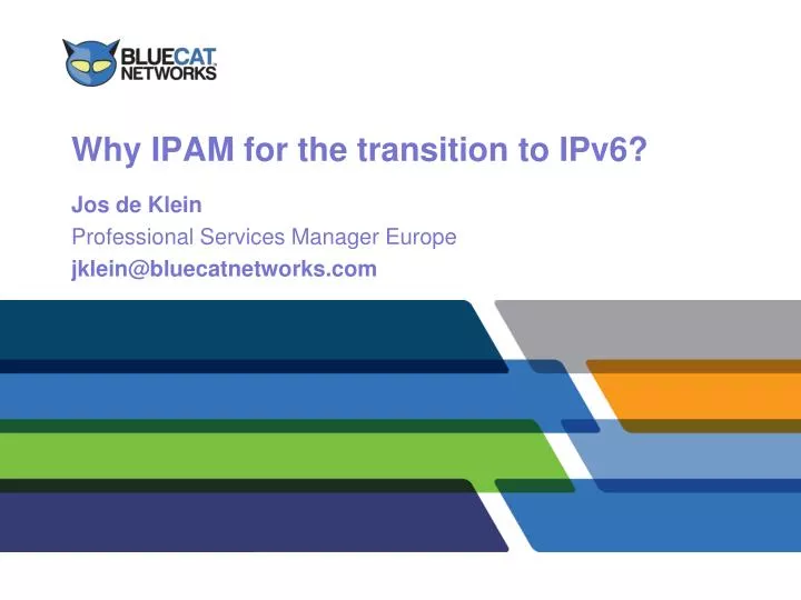 why ipam for the transition to ipv6