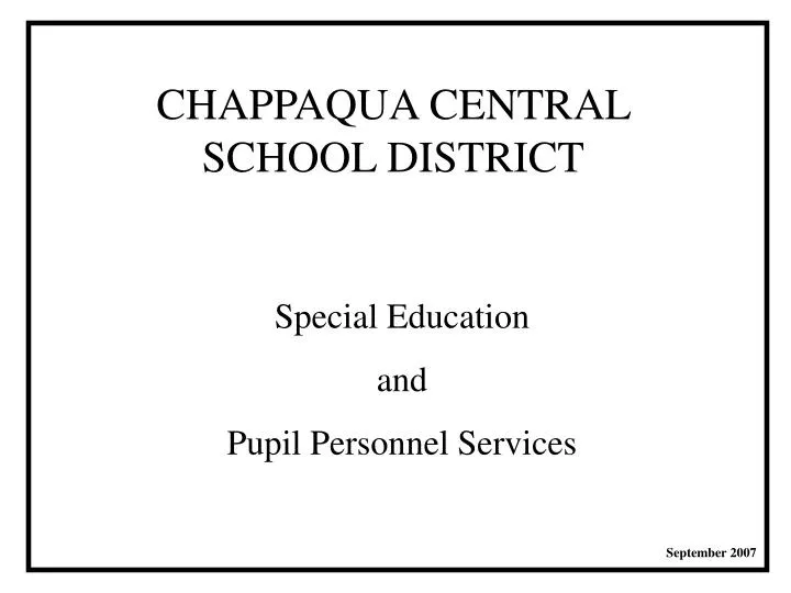 chappaqua central school district