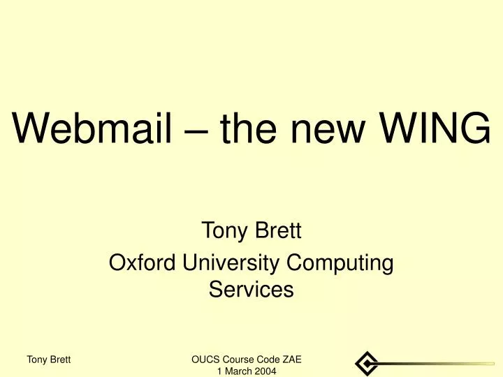 webmail the new wing