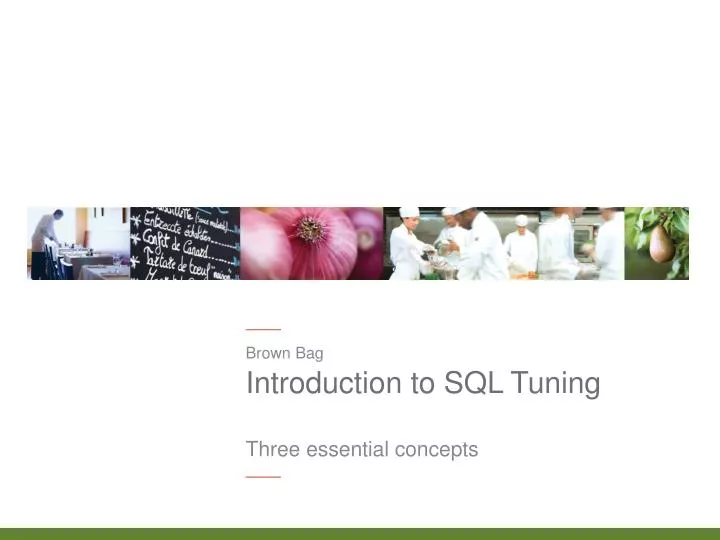 introduction to sql tuning
