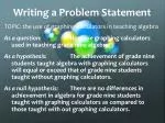 Writing a Problem Statement - slide 1