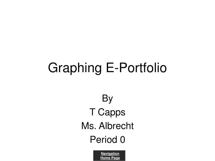 graphing e portfolio
