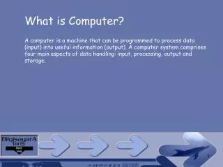 What is Computer?