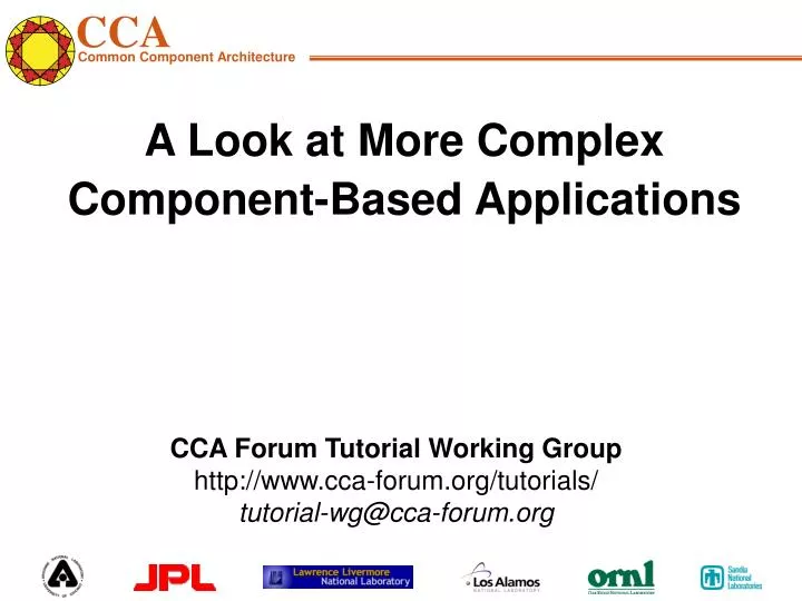 a look at more complex component based applications