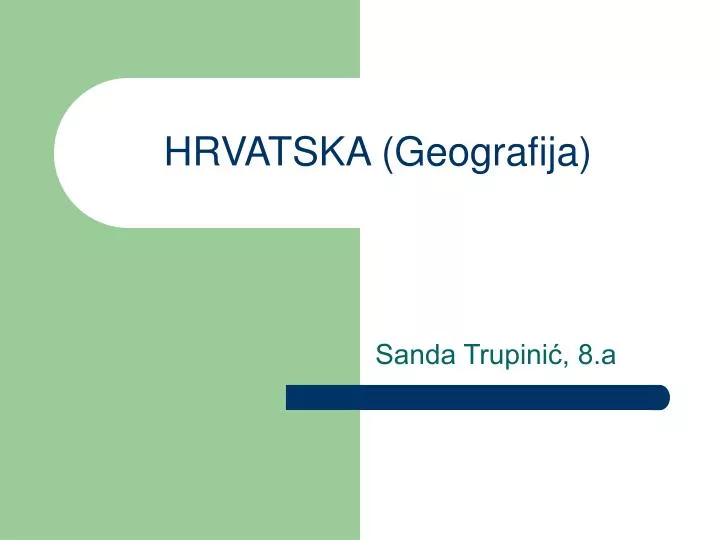 hrvatska geografija