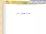 What Is Philosophy? - slide 1