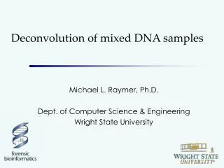 Deconvolution of mixed DNA samples