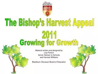The Bishop’s Harvest Appeal 2011