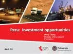 Peru: Investment opportunities - slide 1