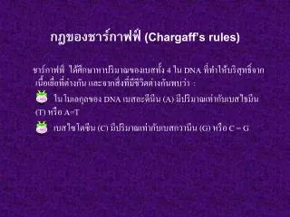 chargaff s rules