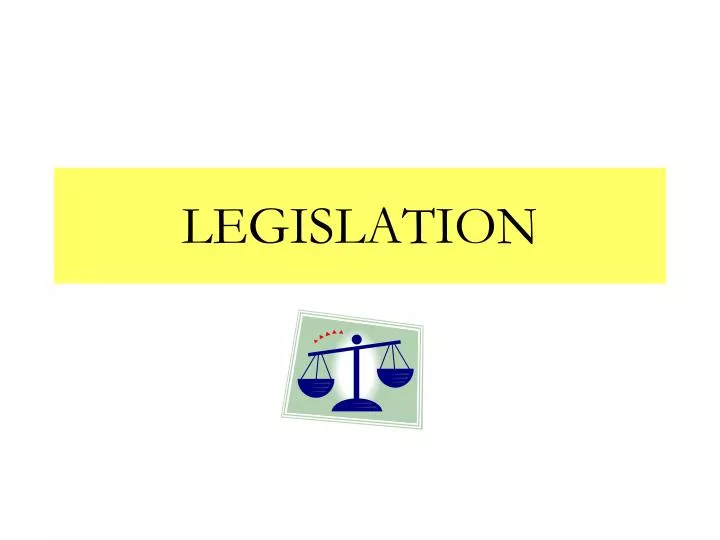 personal presentation legislation