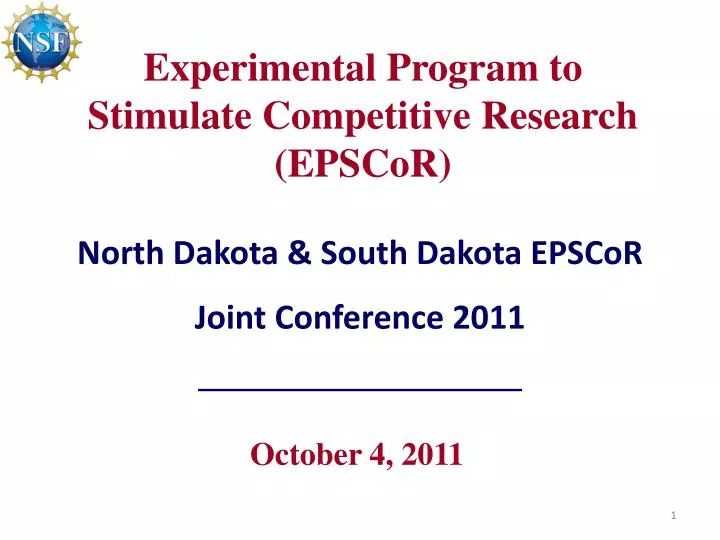 experimental program to stimulate competitive research epscor