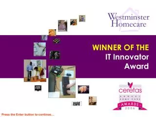 WINNER OF THE IT Innovator Award