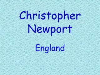 Christopher Newport