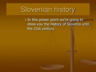 Slovenian history