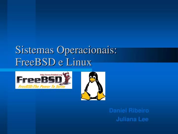 sistemas operacionais freebsd e linux