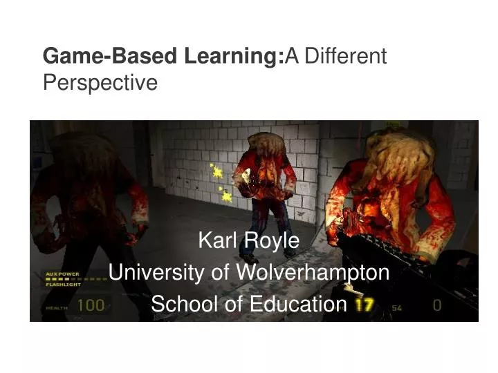 game based learning a different perspective