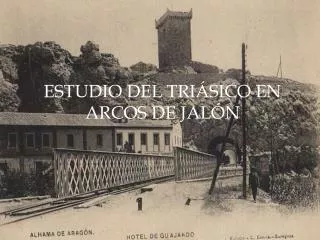 estudio del tri sico en arcos de jal n