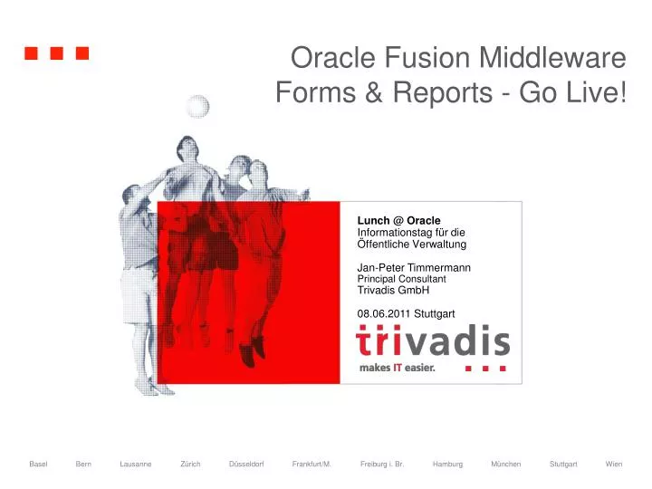 oracle fusion middleware forms reports go live