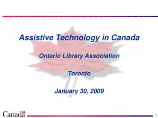 Assistive Technology in Canada