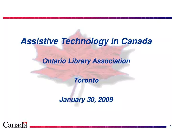 assistive technology in canada