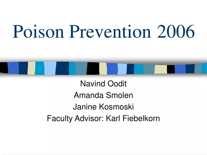 poison prevention 2006